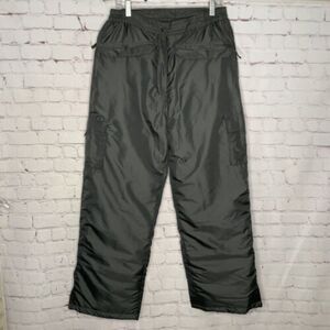 Ixtreme Outfitters Mens Large‎ Dark Gray/Black Multi Pocket Nylon Snow Ski Pants